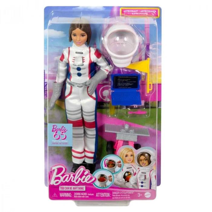 Barbie 65.Yıl Deluxe Kariyer Bebekleri - Astronot HRG45 - Barbie Oyuncak Barbie Bebek Barbi Meslek