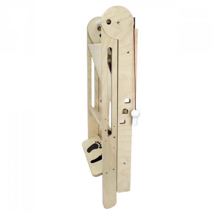 Ahşap Ayarlanabilir ve Katlanabilir Öğrenme Kulesi - Huş Kontra - Yazı Tahtası - Eğitici Yazı Tahtası