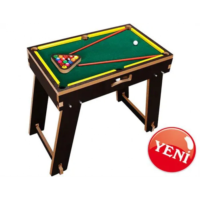 Ahşap Bilardo Masası - Bilardo Maçı - Bilardo Oyuncak - 8 Ball Oyunu - Büyük Bilardo Seti - Bilardo Oyuncağı