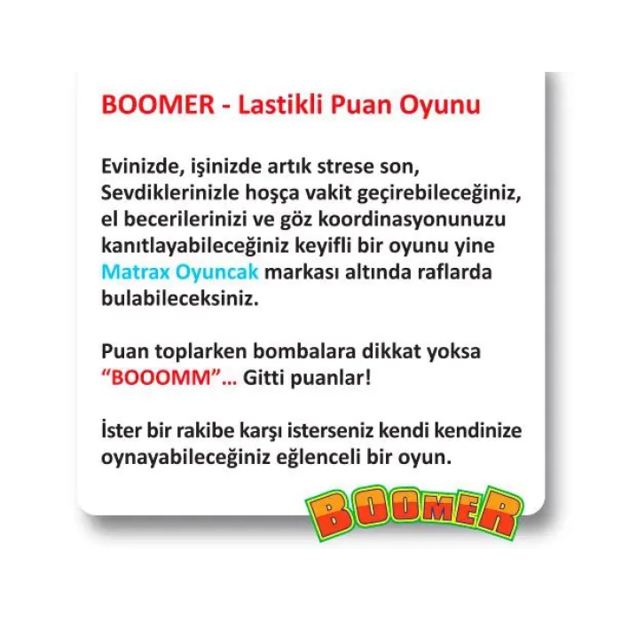 Ahşap Boomer Lastikli İp Oyunu - Pinball Oyunu - Deliğe Top Atma Oyunu - Pinbal Ahşap Oyuncak - Boomer Finger Oyunu