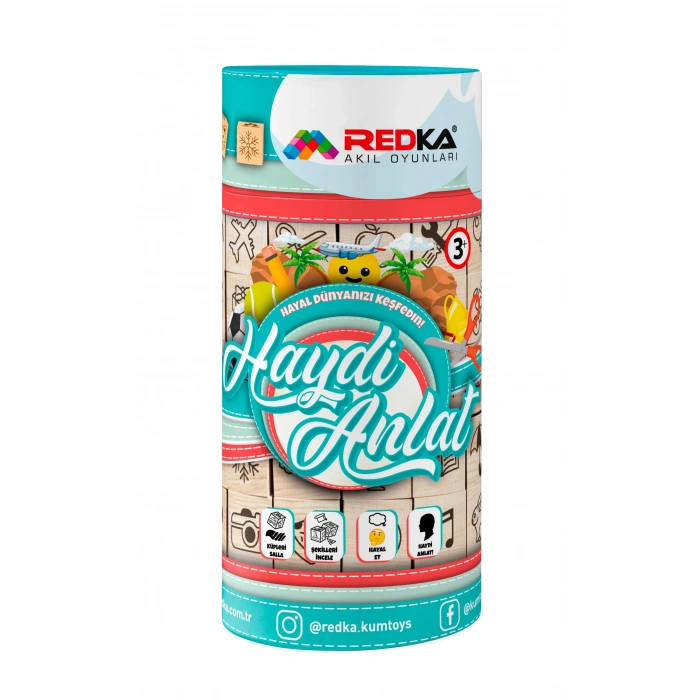 Ahşap Haydi Anlat Oyunu - Akıl ve Zeka Oyunu - Hikaye Anlatma Oyunu - Redka Haydi Anlat Oyunu - Strateji Oyunu
