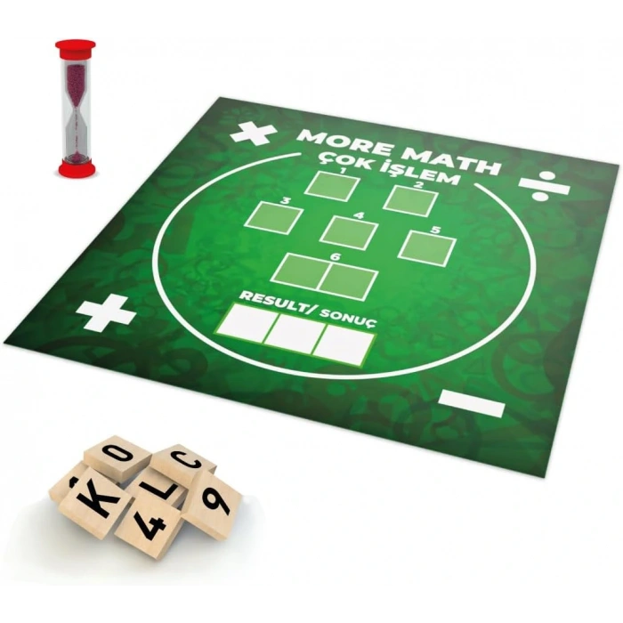 Ahşap Kelime Oyunu - Redka Çok Kelime Çok İşlem Oyunu - Matematik Oyunu Kelime Oyunu