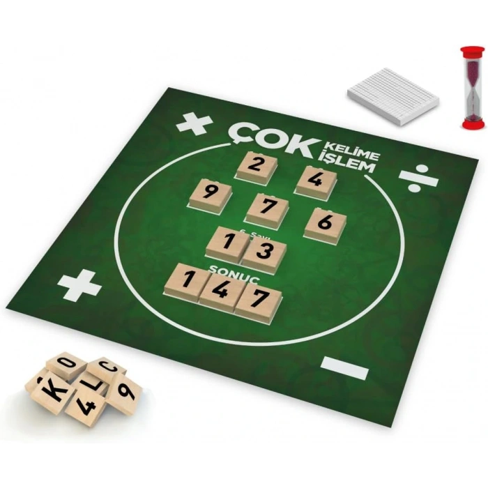 Ahşap Kelime Oyunu - Redka Çok Kelime Çok İşlem Oyunu - Matematik Oyunu Kelime Oyunu