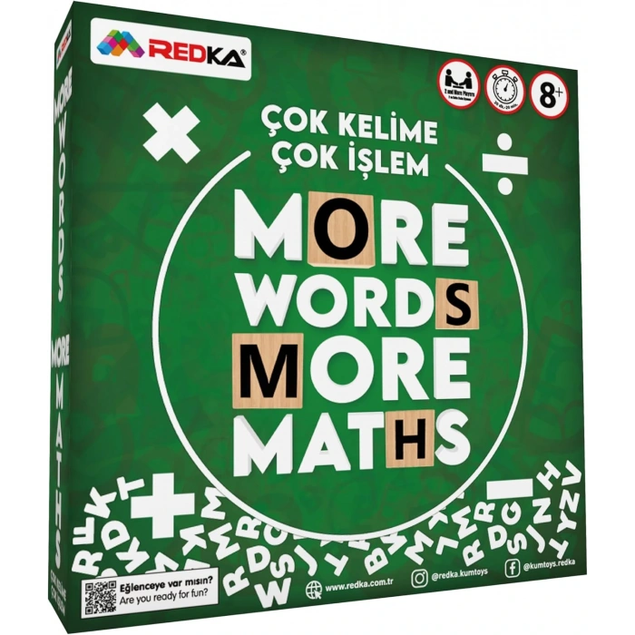 Ahşap Kelime Oyunu - Redka Çok Kelime Çok İşlem Oyunu - Matematik Oyunu Kelime Oyunu
