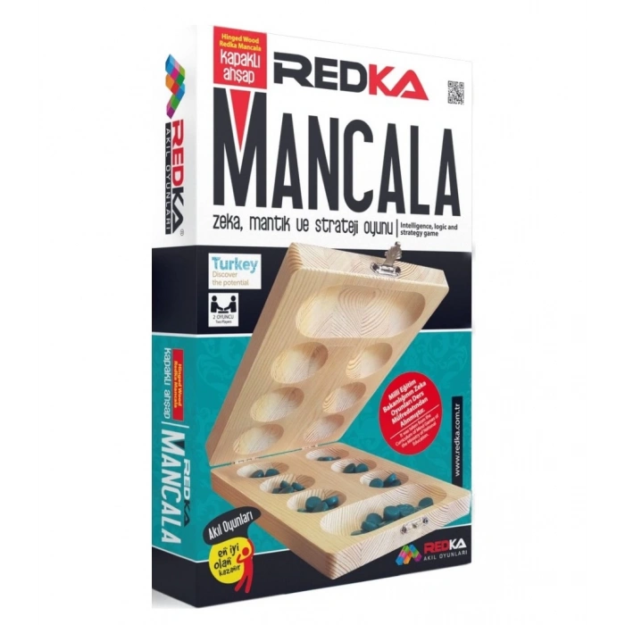 Ahşap Mangala Oyunu - Akıl ve Zeka Oyunu - Mangala Oyunu - Redka Mangala Oyunu - Strateji Oyunu