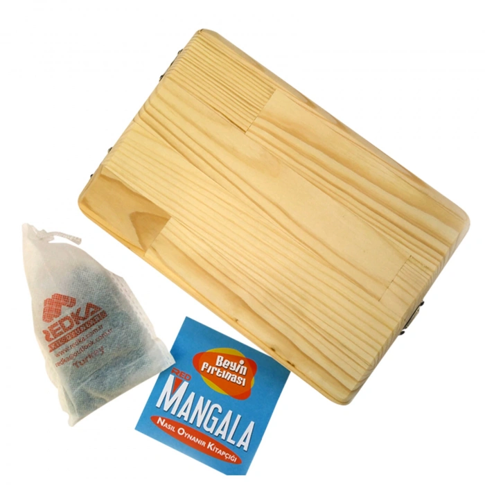 Ahşap Mangala Oyunu - Akıl ve Zeka Oyunu - Mangala Oyunu - Redka Mangala Oyunu - Strateji Oyunu