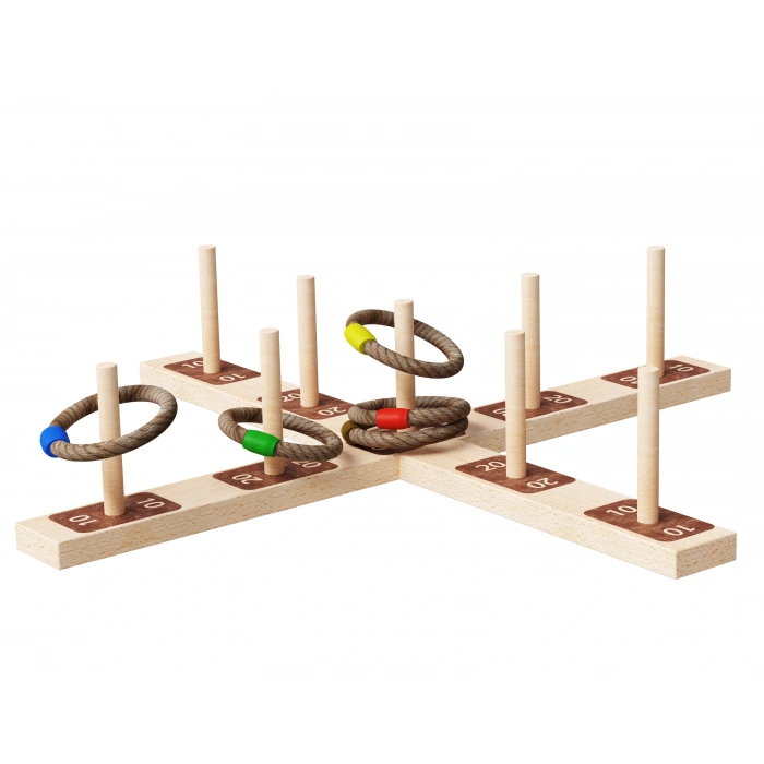 Ahşap Mesafe Tahmin Oyunu - Ahşap Oyuncaklar - Halka Atma Oyunu - Redka Mesafe Oyunu