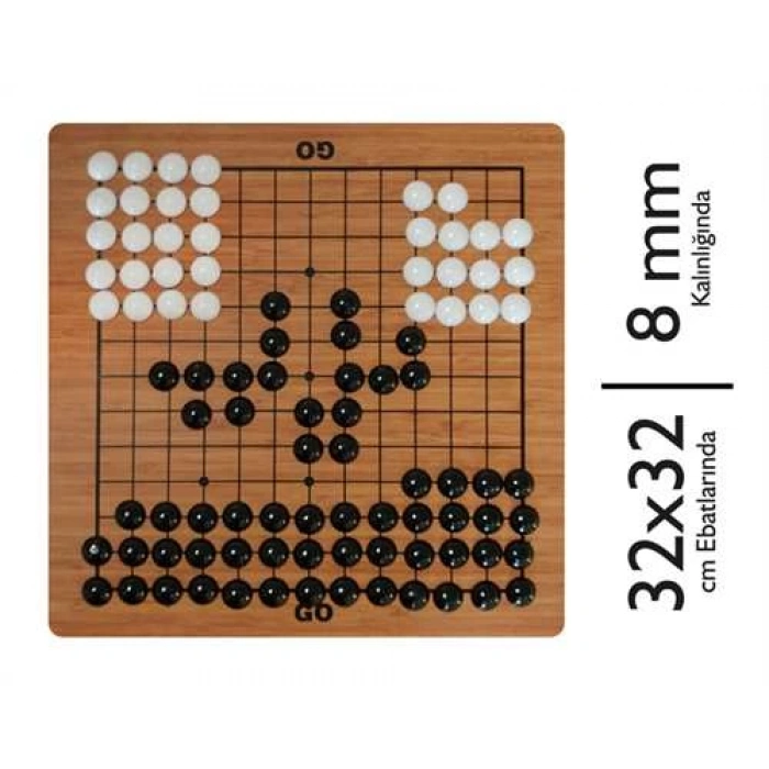 Ahşap Orijinal Go Oyunu - Akıl ve Zeka Oyunu - Ahşap Go Oyunu - Redka Go Oyunu - Strateji Oyunu