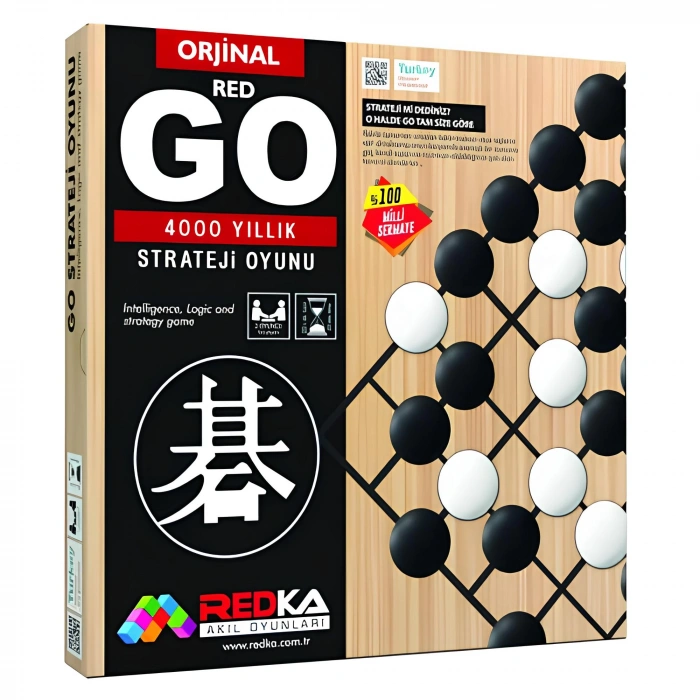 Ahşap Orijinal Go Oyunu - Akıl ve Zeka Oyunu - Ahşap Go Oyunu - Redka Go Oyunu - Strateji Oyunu