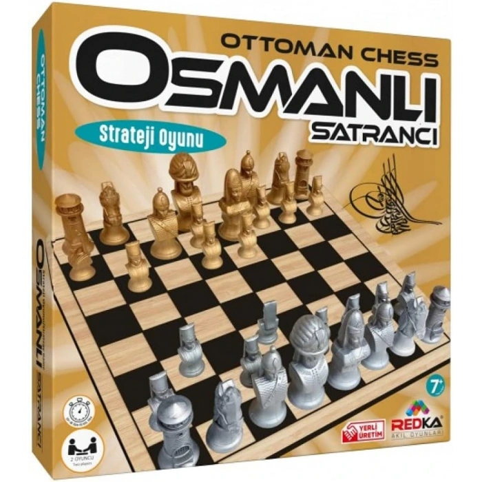Ahşap Osmanlı Satranç Oyunu - Redka Satranç Oyunu - Akıl ve Zeka Oyunu - Satranç Oyunu - Strateji Oyunu