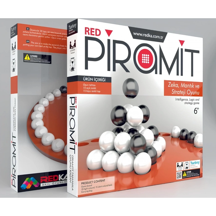 Ahşap Piramit Oyunu - Akıl ve Zeka Oyunu - Piramit Oyunu - Redka Piramit Oyunu - Strateji Oyunu