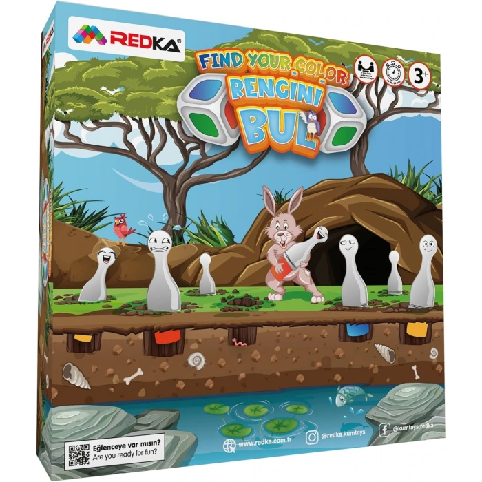 Ahşap Redka Rengini Bul Oyunu - Renk Bulma Oyunu - Renkleri Bulmaca Hafıza Oyunu