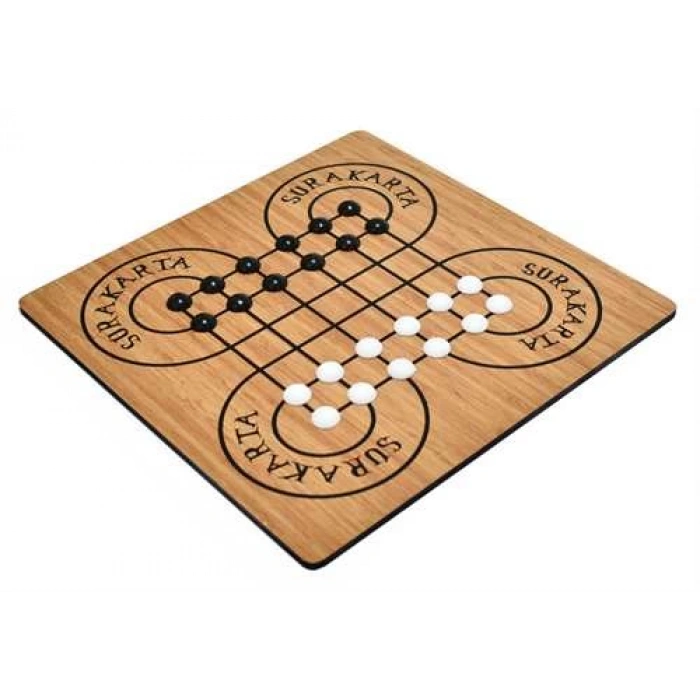 Ahşap Surakarta ve Bihar Oyunu - Akıl ve Zeka Oyunu - Surakarta Oyunu - Redka Surakarta ve Bihar Oyunu - Strateji Oyunu