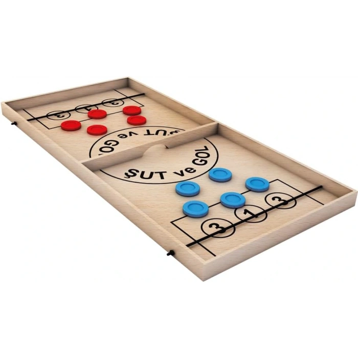 Ahşap Şut ve Gol Oyunu - Ahşap Oyuncaklar - Fast Finger Oyunu - Redka Şut ve Gol Oyunu