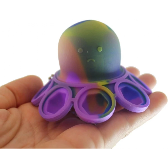 Ahtapot Popİt Oyuncak (1 Adet) - Popit Stres Oyuncak - Pıt Pıt Oyuncak - Hayvan Popit - Fidget Stres Oyuncak