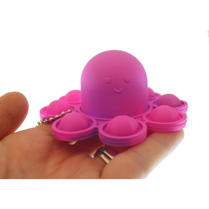 Ahtapot Popİt Oyuncak (1 Adet) - Popit Stres Oyuncak - Pıt Pıt Oyuncak - Hayvan Popit - Fidget Stres Oyuncak