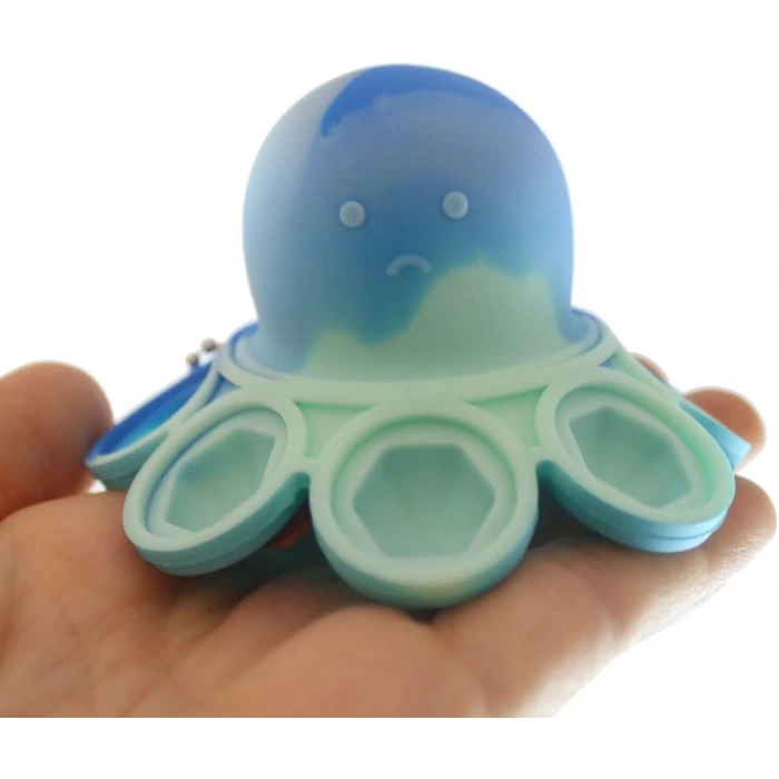 Ahtapot Popİt Oyuncak (1 Adet) - Popit Stres Oyuncak - Pıt Pıt Oyuncak - Hayvan Popit - Fidget Stres Oyuncak