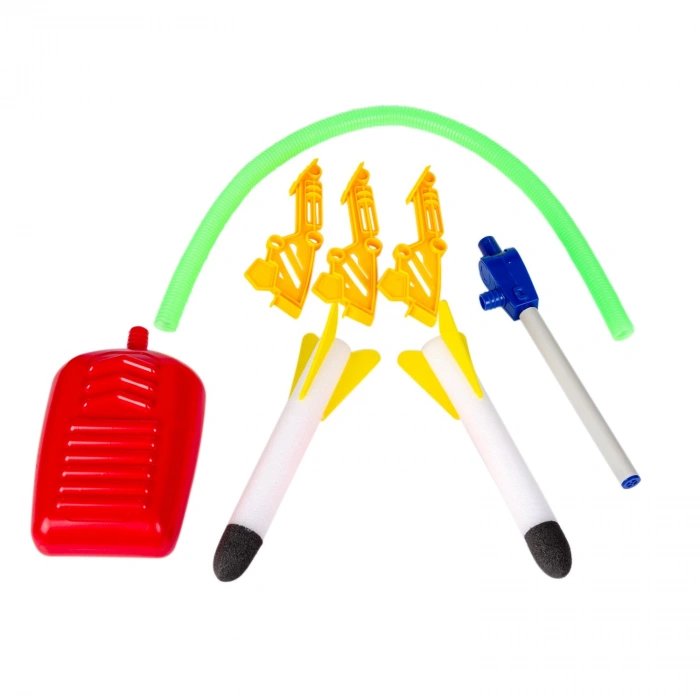 Air Rocket İkili Seti - Roket Oyuncak - 4 Roket Ve Havalı Roketatar - İkili Açık Hava Oyuncağı - Airrocket