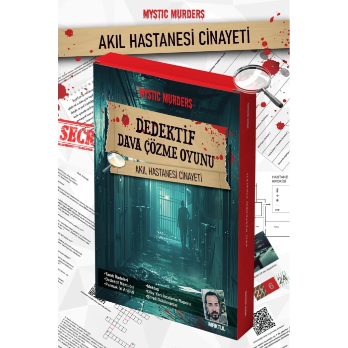 Akıl Hastanesi Davası Dedektif Oyunu - Dava Çözme Oyunu - Suç Çözme Oyunu - Cinayet Oyunu Cinayet Çözme