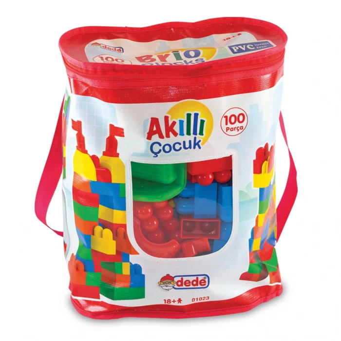 Akıllı Çocuk (100 Parça) - Büyük Parça Lego - Lego Setleri - Bloklar - Bebek Lego