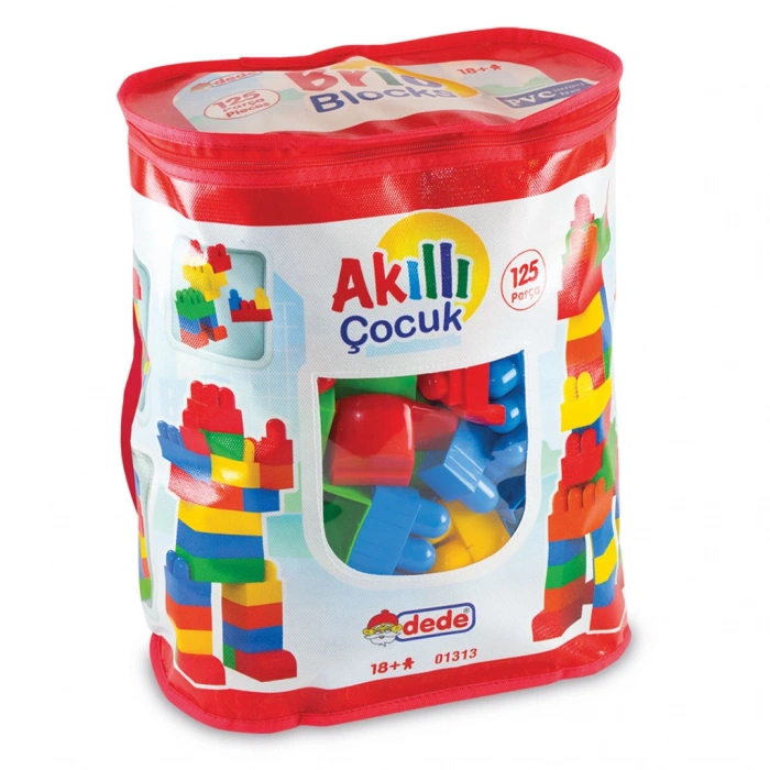 Akıllı Çocuk (125 Parça) - Büyük Parça Lego - Lego Setleri - Bloklar - Bebek Lego