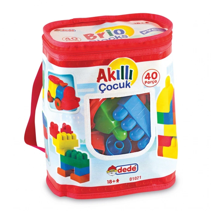 Akıllı Çocuk (40 Parça) - Büyük Parça Lego - Lego Setleri - Bloklar - Bebek Lego