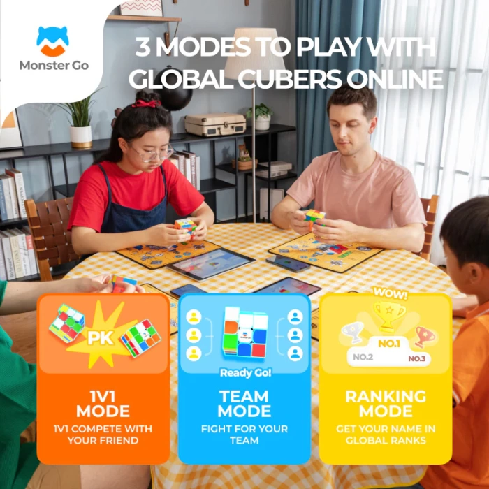 Akıllı GAN Monster Go Standard 3x3 Manyetik Küp - Zeka Küpü - Akıllı Küp - Yapay Zekalı Küp - Akıllı Manyetik