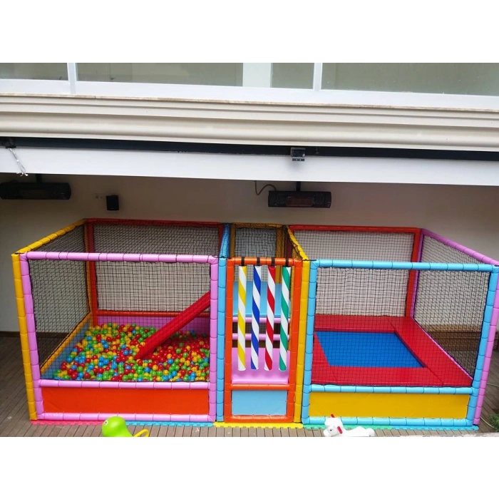 Akrobatik Oyun Havuzu ve Trambolin - Soft Play Top Havuzu Çocuk Oyun Alanı - Sünger Oyun Alanı
