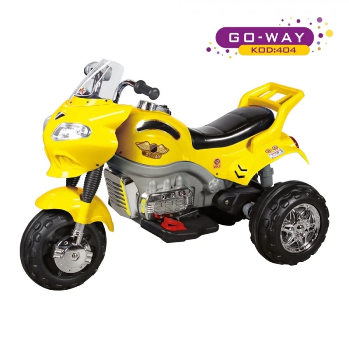 Amortisörlü Akülü Turbo GoWay Motosiklet Sarı - Aliş GoWay Motorsiklet 12 Volt Akülü Motor - Aliş Go Way Motor