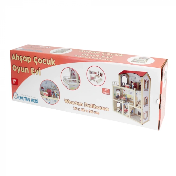 Delüx Ahşap Oyun Evi - Ahşap Tatil Evi - Merdivenli Oyun Evi - Ahşap Ev - Ahşap Oyun Evi