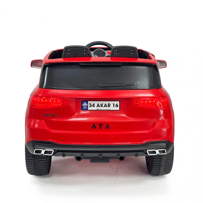 Ata GT Kırmızı Uzaktan Kumandalı 4X2 12 Volt Akülü Araba - RC Togg Akülü Araba Tog Akülü Araç