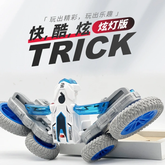 Atomizing Style Uzaktan Kumandalı Akrobatik Araba Yeşil - Işıklı Buharlı Araba - Akrobasi Arabası