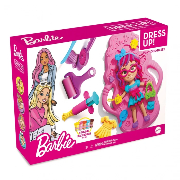 Barbie Bebek Giydirme Hamur Seti 280 Gr. - Oyun Hamuru Seti - Hamur Setleri - Hamur Kalıpları - Barbie Hamur Seti