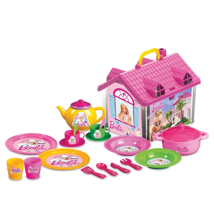 Barbie Ev Çay Seti - Mutfak Setleri - Çay Seti - Bardak Oyuncak - Kahve