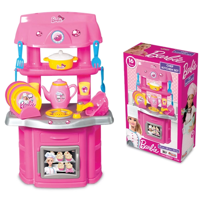 Barbie Şef Mutfak Seti - Mutfak Setleri - Ev Oyuncak Setleri - Barbie Mutfak
