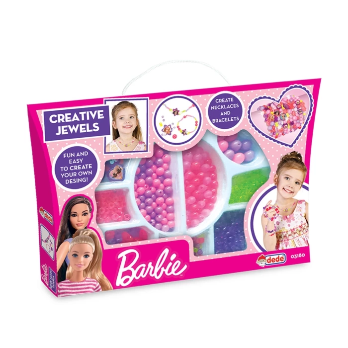 Barbie Takı Seti Küçük El Çantası - Dede Takı Seti - Boncuk Kolye Seti - Barbie Oyuncakları