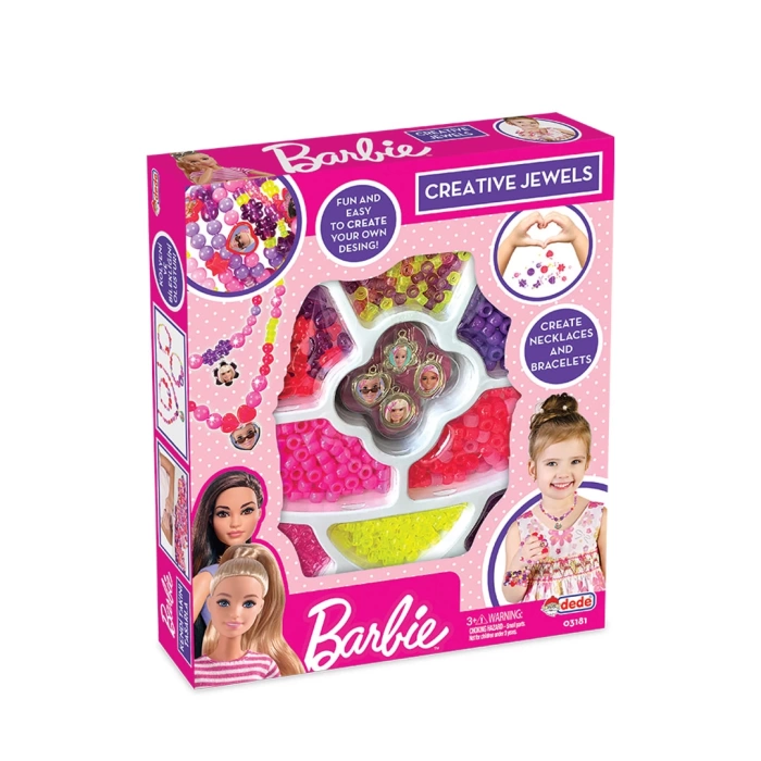 Barbie Tekli Takı Seti - Dede Takı Seti - Boncuk Kolye Seti - Barbie Oyuncakları