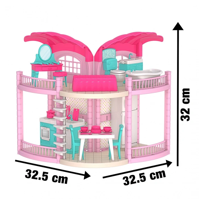 Bellanın Kumsal Evi - Bella Oyuncak Ev - Barbie Ev Seti - Barbie Ev Seti - Bellanın Kumsal Evi - Bella 2 Katlı Evi