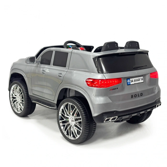 Bold GT Gri Uzaktan Kumandalı 4X2 12 Volt Akülü Araba - RC BMW Akülü Araba BMW Akülü Araç