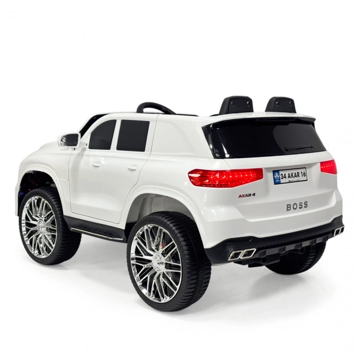 Boss GT Beyaz Uzaktan Kumandalı 4X2 12 Volt Akülü Araba - RC Maybach Akülü Araba