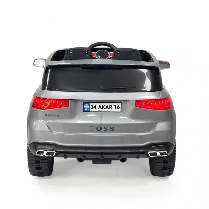 Boss GT Gri Uzaktan Kumandalı 4X2 12 Volt Akülü Araba - RC Maybach Akülü Araba