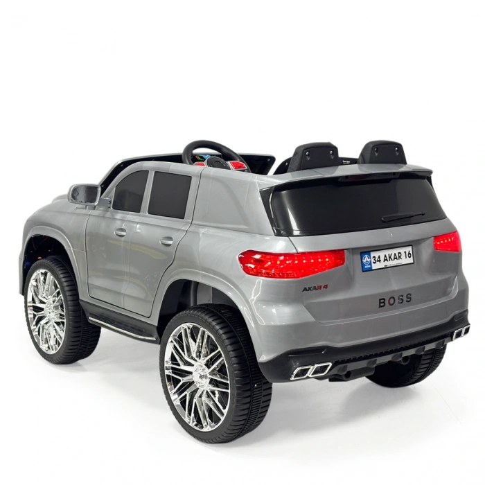 Boss GT Gri Uzaktan Kumandalı 4X2 12 Volt Akülü Araba - RC Maybach Akülü Araba
