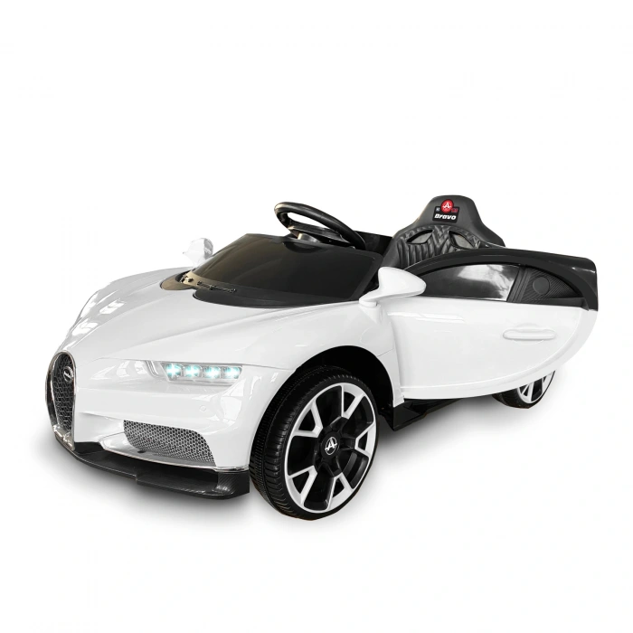 Bravo GT Beyaz Uzaktan Kumandalı 4X2 12 Volt Akülü Araba - RC Bugatti Akülü Araba