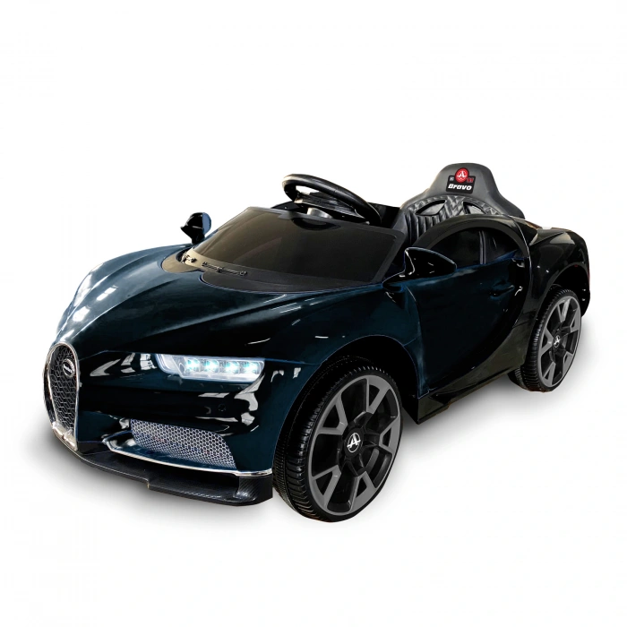 Bravo GT Siyah Uzaktan Kumandalı 4X2 12 Volt Akülü Araba - RC Bugatti Akülü Araba