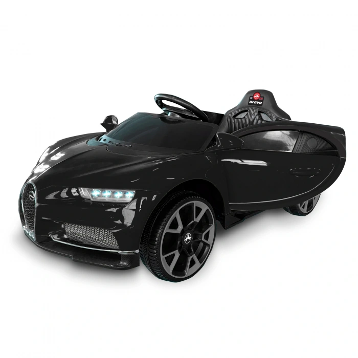 Bravo GT Siyah Uzaktan Kumandalı 4X2 12 Volt Akülü Araba - RC Bugatti Akülü Araba