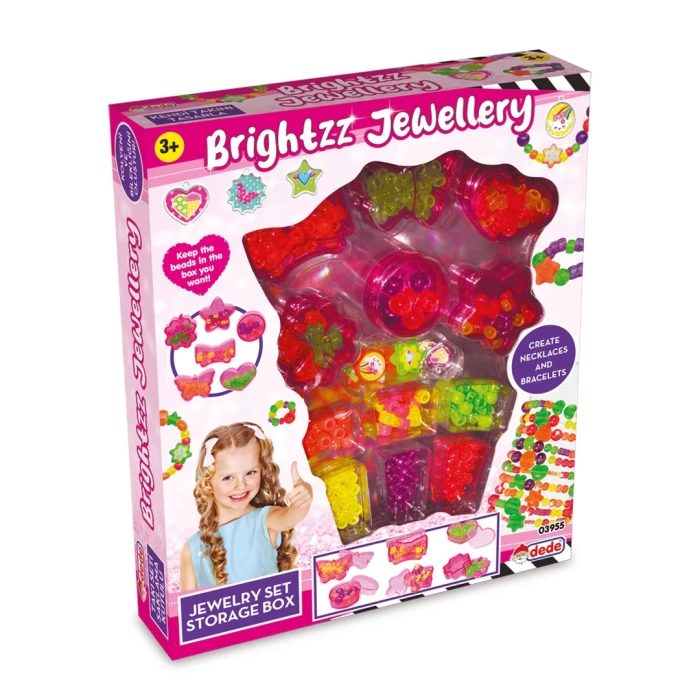 Brightzz Kutulu Takı Seti - Dede Takı Seti - Boncuk Kolye Seti - El İşi Oyuncak