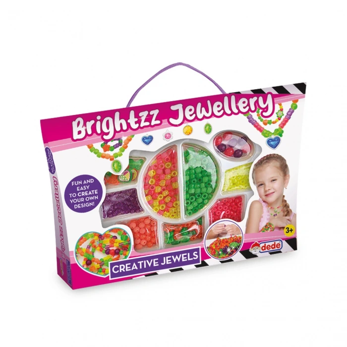 Brightzz Takı Seti Küçük El Çantası - Dede Takı Seti - Boncuk Kolye Seti - El İşi Oyuncak