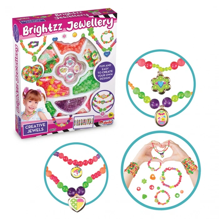 Brightzz Tekli Takı Seti - Dede Takı Seti - Boncuk Kolye Seti - El İşi Oyuncak