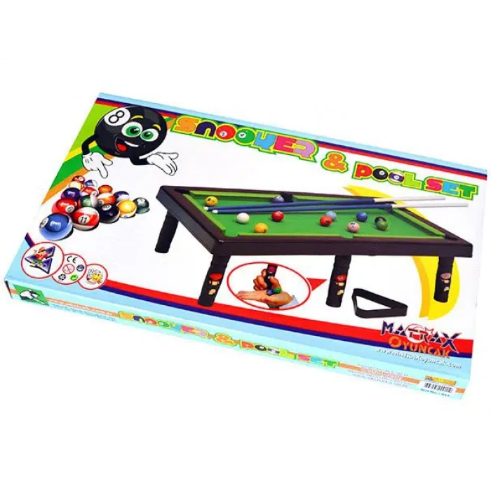 Büyük Bilardo Masası - Bilardo Maçı - Bilardo Oyuncak - 8 Ball Oyunu - Büyük Bilardo Seti - Bilardo Oyuncağı
