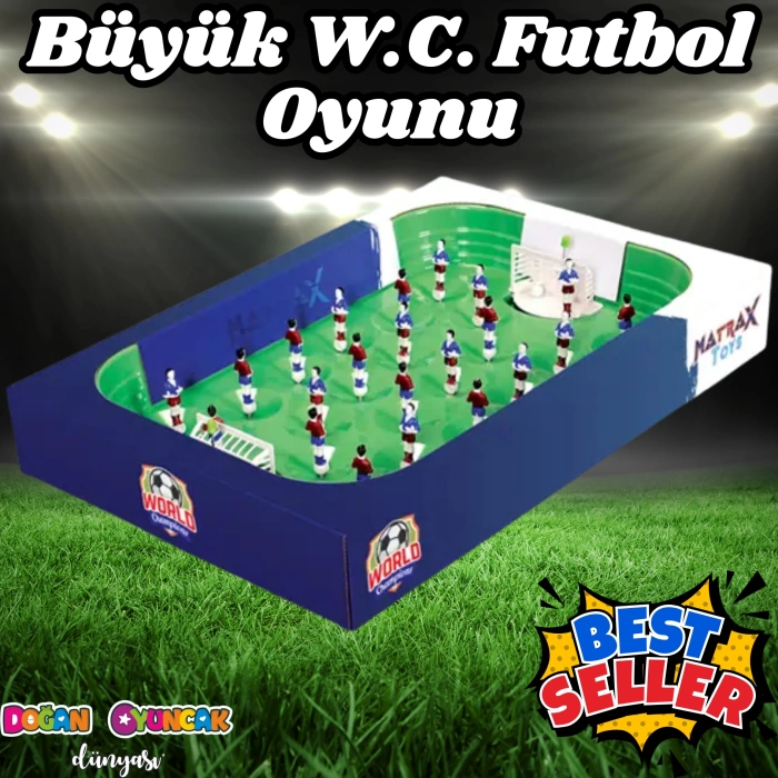 Büyük Dünya Şampiyonası Futbol Oyunu - Futbol Maçı Oyuncak - Futbol Oyuncakları - Top Oyuncak Langırt Setleri - Langırt Oyuncakları - Masa Oyunu
